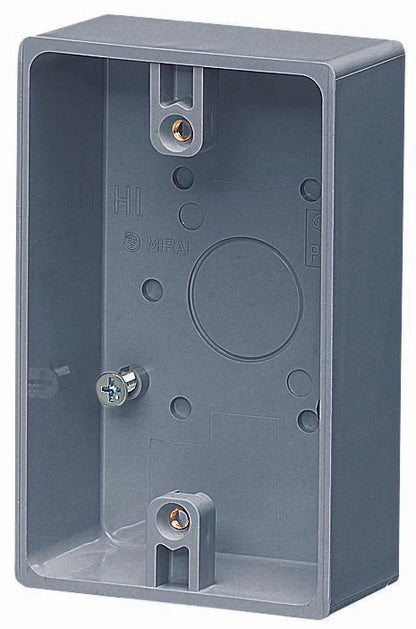 PVR16-0｜露出1コ用SWBOX グレー