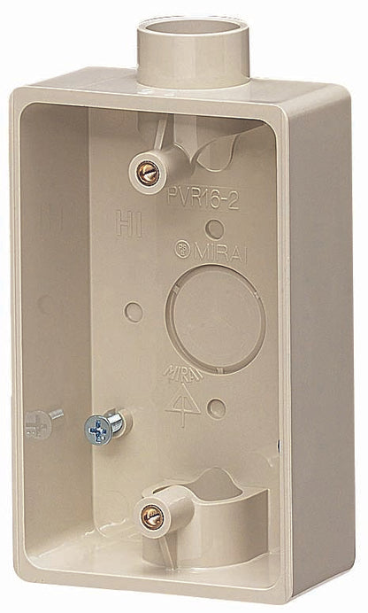 PVR16-2J｜露出1コ用SWBOX ベージュ