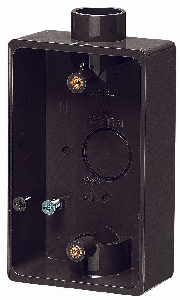 PVR16-2T｜露出1コ用SWBOXチョコレート