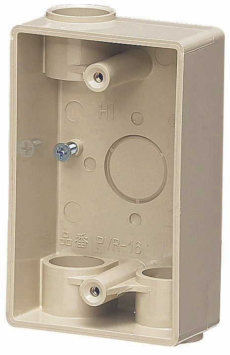 PVR-16J｜露出下面2コ口スイッチBOX