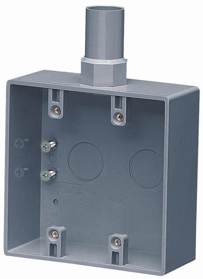 PVR-16W｜露出2コ用スイッチボックス