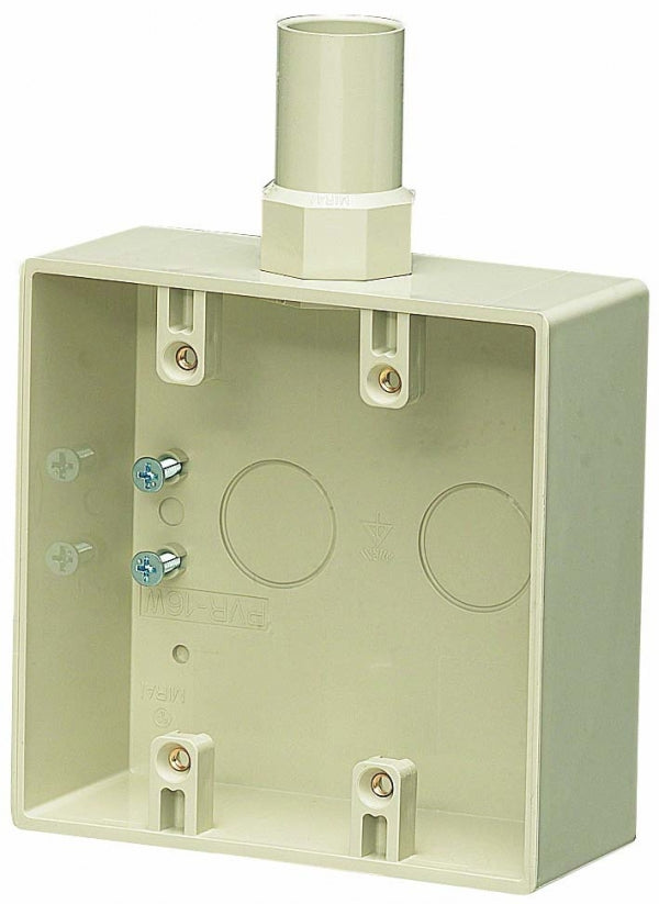 PVR-16WJ｜露出2コ用スイッチボックス