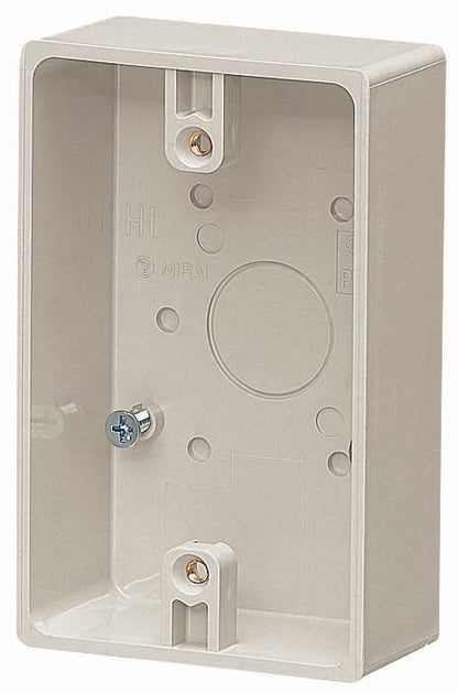 PVR22-0M｜露出1コ用SWBOX Mホワイト