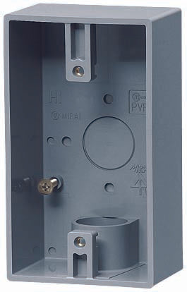 PVR22-1L｜露出1コ用SWBOX 1方出