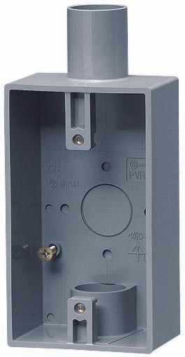 PVR22-2L｜露出1コ用SWBOX 1・2方出