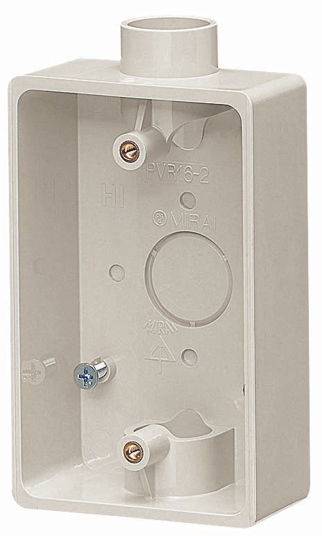 PVR22-2M｜露出1コ用SWBOX Mホワイト