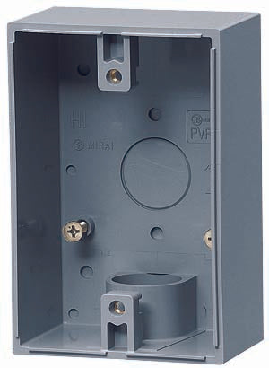 PVR22-BC1｜露出スイッチBOX グレー