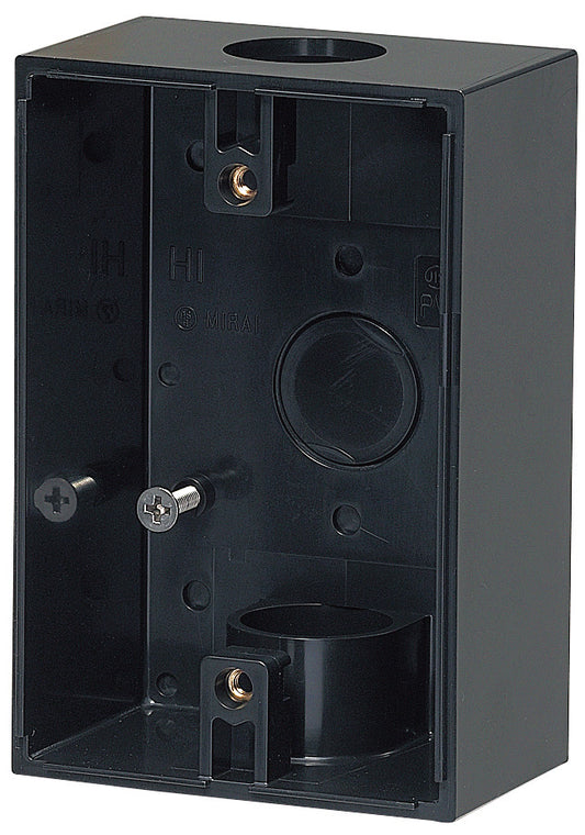 PVR22-BC1AK｜露出スイッチBOX ブラック