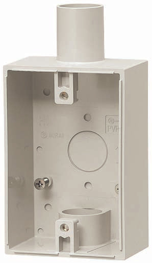 PVR22-BC2M｜露出スイッチBOX Mホワイト