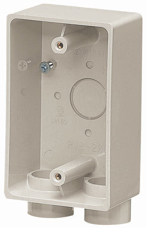 PVR-22UM｜露出スイッチBOX Mホワイト