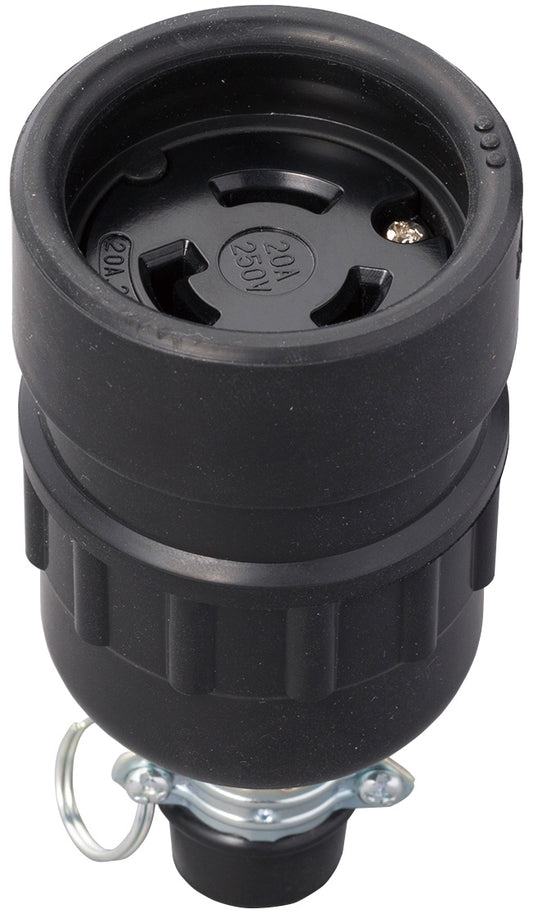 MH8113|接地2P 20A 引掛防水コネクタ ボデー