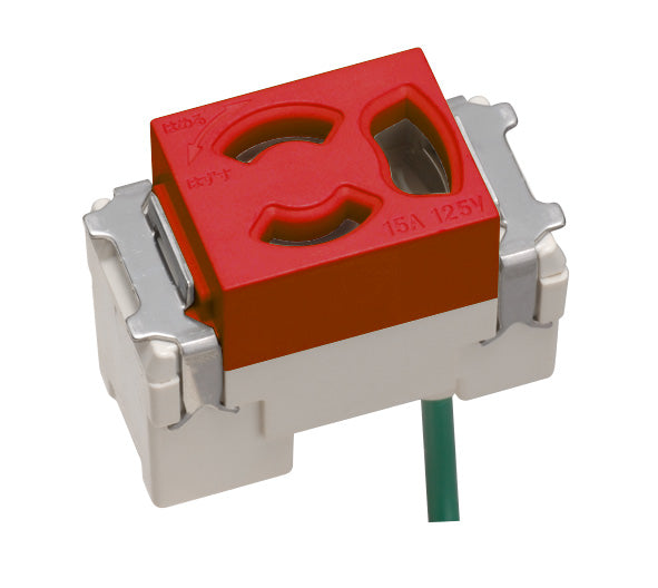 ML1249R-1|ML抜止接地コンセント 赤