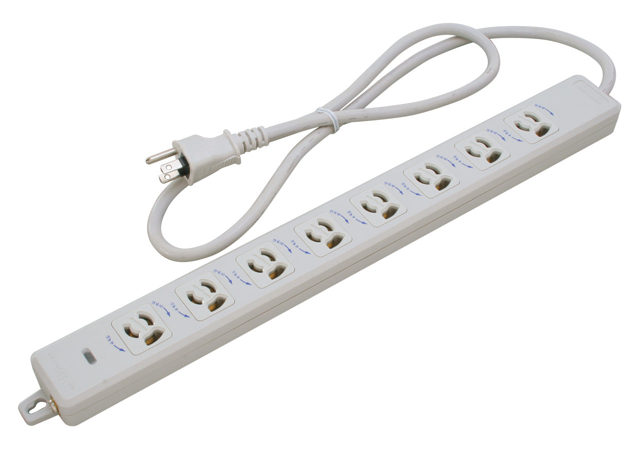 MR7908TJ1|横形OA用抜止接地タップ8個口